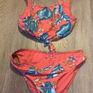 Roxy girls size 8 2 piece swim